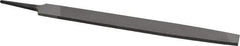 Value Collection - 8" Long, Smooth Cut, Mill American-Pattern File - Single Cut, 9/64" Overall Thickness, Tang - Exact Tool & Supply