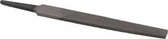 Value Collection - 4" Long, Bastard Cut, Flat American-Pattern File - Double Cut, 5/64" Overall Thickness, Tang - Exact Tool & Supply