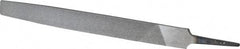 Value Collection - 8" Long, Bastard Cut, Flat American-Pattern File - Double Cut, 7/32" Overall Thickness, Tang - Exact Tool & Supply