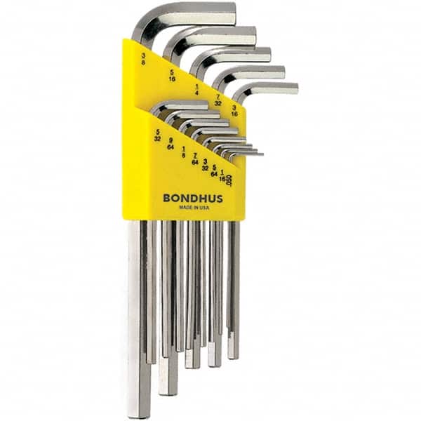 Bondhus - Hex Key Sets Tool Type: Hex Handle Type: L-Key Long Arm - Exact Tool & Supply