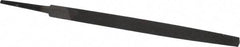 Value Collection - 6" Long, Second Cut, Triangle American-Pattern File - Double Cut, Tang - Exact Tool & Supply