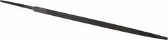 Value Collection - 6" Long, Taper American-Pattern File - Single Cut, Tang - Exact Tool & Supply