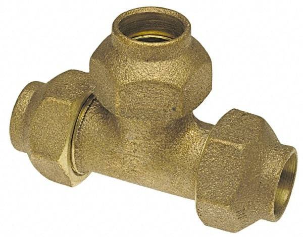 NIBCO - 1/2" Cast Copper Pipe Flared Tee - FL x FL x FL - Exact Tool & Supply