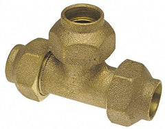 NIBCO - 1/2" Cast Copper Pipe Flared Tee - FL x FL x FL - Exact Tool & Supply