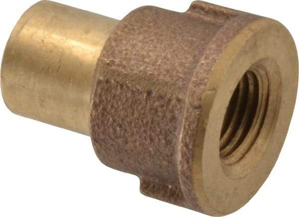 NIBCO - 1/2 x 1/4" Cast Copper Pipe Adapter - FTG x F, Pressure Fitting - Exact Tool & Supply