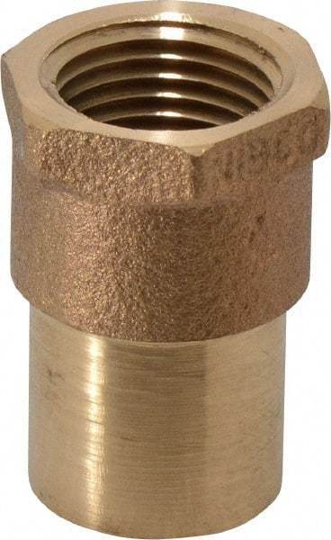 NIBCO - 3/4 x 1/2" Cast Copper Pipe Adapter - FTG x F, Pressure Fitting - Exact Tool & Supply