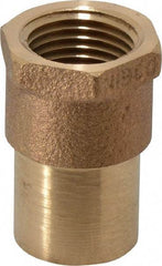 NIBCO - 3/4 x 1/2" Cast Copper Pipe Adapter - FTG x F, Pressure Fitting - Exact Tool & Supply