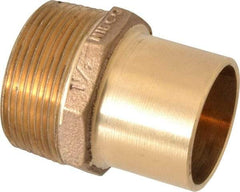 NIBCO - 1-1/2" Cast Copper Pipe Adapter - FTG x M, Pressure Fitting - Exact Tool & Supply