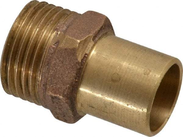 NIBCO - 3/4 x 1/2" Cast Copper Pipe Hose Adapter - Ftg x Hose, Pressure Fitting - Exact Tool & Supply
