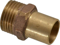 NIBCO - 3/4 x 1/2" Cast Copper Pipe Hose Adapter - Ftg x Hose, Pressure Fitting - Exact Tool & Supply