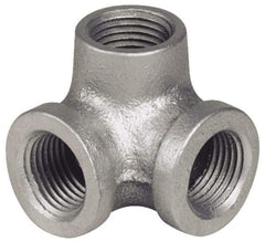 B&K Mueller - Class 150, 3/4" Galvanized Pipe Side Outlet Elbow - Threaded, Malleable Iron - Exact Tool & Supply