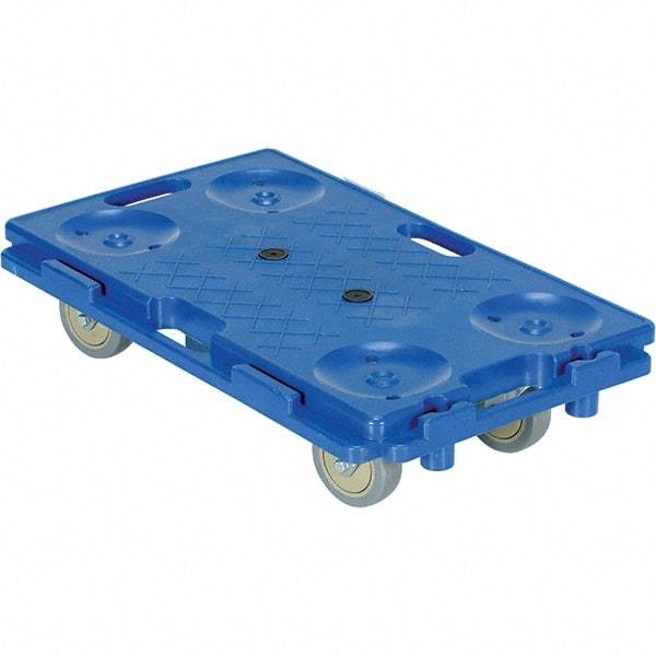Vestil - 250 Lb Capacity Plastic Dolly - 26" Long x 16" Wide - Exact Tool & Supply