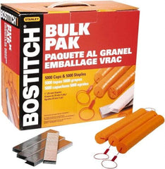 Stanley Bostitch - 1" Long x 5/16" Wide, 18 Gauge Wide Crown Construction Staple - Steel, Chisel Point - Exact Tool & Supply
