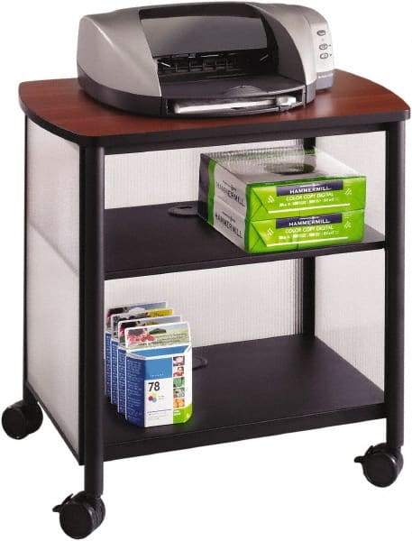 Safco - Black & Cherry Case/Stand - Use with Printer, Office Machines - Exact Tool & Supply