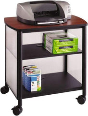 Safco - Black & Cherry Case/Stand - Use with Printer, Office Machines - Exact Tool & Supply