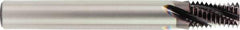 OSG - 1/2-14 NPT, 0.57" Cutting Diam, 4 Flute, Solid Carbide Helical Flute Thread Mill - Internal Thread, 0.821" LOC, 4" OAL, 5/8" Shank Diam - Exact Tool & Supply