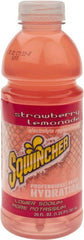 Sqwincher - Activity Drinks; Type: Activity Drink ; Form: Liquid ; Flavor: Strawberry Lemonade ; Container Type: Bottle ; Container Size: 20 oz - Exact Tool & Supply