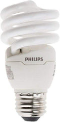 Philips - 13 Watt Fluorescent Residential/Office Medium Screw Lamp - 4,100°K Color Temp, 900 Lumens, 120 Volts, EL/mDT, 10,000 hr Avg Life - Exact Tool & Supply