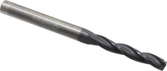 Accupro - 13/64" 150° Solid Carbide Jobber Drill - AlTiN Finish, Spiral Flute, 3" OAL, Standard Point - Exact Tool & Supply