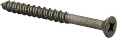 Elco - 1/4" Diam, 2-3/4" OAL, Phillips Drive, Concrete Screw & Masonry Fastener - Stainless Steel, StalGard Silver Finish, Includes #2 Drill Bit - Exact Tool & Supply