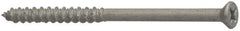 Elco - 1/4" Diam, 1-1/4" OAL, Phillips Drive, Concrete Screw & Masonry Fastener - Stainless Steel, StalGard Silver Finish, Includes #2 Drill Bit - Exact Tool & Supply