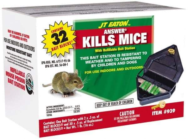 J.T. Eaton - 0.5 oz Plastic Bait Holder - Targets Mice - Exact Tool & Supply