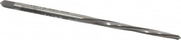 Alvord Polk - #6/0 Pin, 0.081" Diam, 0.0611" Small End, 0.0938" Diam Straight Shank, 15/16" Flute, Taper Pin Reamer - Exact Tool & Supply
