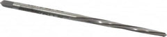 Alvord Polk - #6/0 Pin, 0.081" Diam, 0.0611" Small End, 0.0938" Diam Straight Shank, 15/16" Flute, Taper Pin Reamer - Exact Tool & Supply