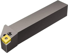 Sandvik Coromant - PCLNR/L, Left Hand Cut, -5° Lead Angle, 20mm Shank Height x 20mm Shank Width, Negative Rake Indexable Turning Toolholder - 125mm OAL, CNMG 12 04 08, CNMG 432 Insert Compatibility, Series T-Max P - Exact Tool & Supply
