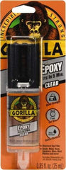 Gorilla Glue - 0.85 oz Syringe Epoxy - 5 min Working Time, 50°F, 3,300 psi Shear Strength - Exact Tool & Supply