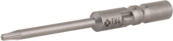 Wera - 4mm Drive, Torx Precision Screwdriver Bit - 1-9/16" OAL - Exact Tool & Supply