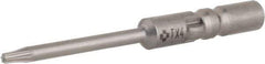 Wera - 4mm Drive, Torx Precision Screwdriver Bit - 1-9/16" OAL - Exact Tool & Supply