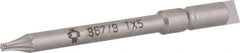 Wera - 4mm Drive, Torx Precision Screwdriver Bit - 1-3/4" OAL - Exact Tool & Supply