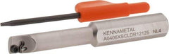 Kennametal - 0.285" Min Bore Diam, 2-1/2" OAL, 3/8" Shank Diam, Indexable Boring Bar - 1-1/4" Max Bore Depth - Exact Tool & Supply