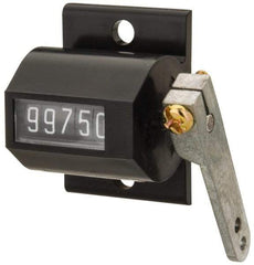 Value Collection - 5 Digit Mechanical Display Stroke Counter - Manual Reset - Exact Tool & Supply
