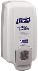 Ability One - 1000 mL Liquid Hand Sanitizer Dispenser - Plastic, Hanging, Gray - Exact Tool & Supply