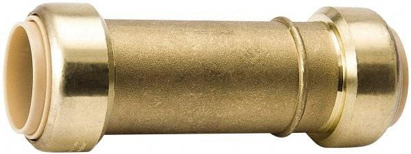 Value Collection - 3/4" Tube OD, 7/8 Standard Lead Free Brass Push-to-Connect Tube Union - Tube to Tube Connection, 200 Max psi, EPDM O-Ring - Exact Tool & Supply