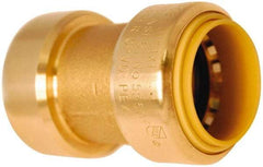 Value Collection - 1 x 3/4" Tube OD, 7/8 Standard Lead Free Brass Push-to-Connect Tube Union - Tube to Tube Connection, 200 Max psi, EPDM O-Ring - Exact Tool & Supply