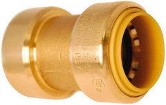 Value Collection - 3/4 x 1/2" Tube OD, 5/8 Standard Lead Free Brass Push-to-Connect Tube Union - Tube to Tube Connection, 200 Max psi, EPDM O-Ring - Exact Tool & Supply