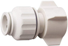 Value Collection - 1/2" OD, 3/4 Thread, Polysulfone Push-to-Connect Female Connector - 250 Max psi, White - Exact Tool & Supply