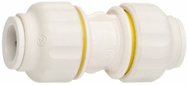 Value Collection - 3/8" OD, Polysulfone Push-to-Connect Union - 250 Max psi, White - Exact Tool & Supply