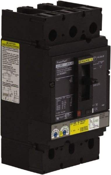Square D - 250 Amp, 600 V, 3 Pole, Panel Mount Circuit Breaker - Electronic Trip, Multiple Breaking Capacity Ratings, 3/0 AWG - Exact Tool & Supply