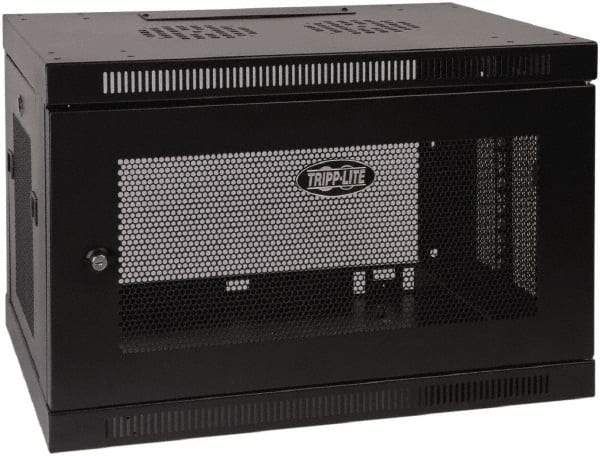 Tripp-Lite - 23.63" Overall Width x 9" Rack Height x 17.69" Overall Depth Data Cable Enclosure - 200 Lb Capacity, Black - Exact Tool & Supply