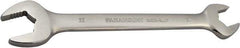 Paramount - 20mm x 22mm Standard Open End Wrench - 10" OAL, Double End, Full Polish Finish, 15° Head Angle - Exact Tool & Supply