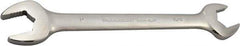 Paramount - 15/16" x 1" Standard Open End Wrench - 11-17/32" OAL, Double End, Full Polish Finish, 15° Head Angle - Exact Tool & Supply