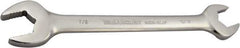 Paramount - 13/16" x 7/8" Standard Open End Wrench - 10" OAL, Double End, Full Polish Finish, 15° Head Angle - Exact Tool & Supply