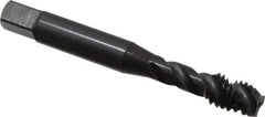 OSG - 5/16-18 UNC 3 Flute 2B Modified Bottoming Spiral Flute Tap - Vanadium High Speed Steel, Oxide Finish, 2-23/32" OAL, Right Hand Flute, Right Hand Thread, H7, Series 303 - Exact Tool & Supply