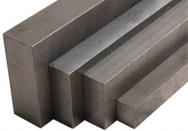 Value Collection - 3' Long x 1-1/2" Wide x 1-1/4" Thick, 4140 Steel Rectangular Bar - Pre-Hardened - Exact Tool & Supply