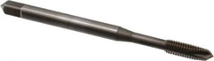 OSG - #10-32 UNF, 3 Flute, Nitride Finish, Vanadium High Speed Steel Spiral Point Tap - Plug Chamfer, Right Hand Thread, 2-3/8" OAL, 7/8" Thread Length, 0.194" Shank Diam, 2B Class of Fit, Series 11016 - Exact Tool & Supply