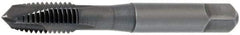 OSG - 1/4-28 UNF, 3 Flute, Oxide Finish, Vanadium High Speed Steel Spiral Point Tap - Plug Chamfer, Right Hand Thread, 2-1/2" OAL, 1" Thread Length, 0.255" Shank Diam, 2B Class of Fit, Series 300 - Exact Tool & Supply